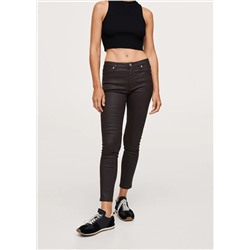 Vaqueros skinny crop isa encerado -  Mujer | MANGO OUTLET España