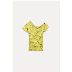 ASYMMETRIC KNIT CROP TOP