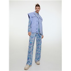 Bluse mit originellem Druckmuster