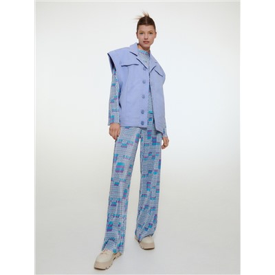 Bluse mit originellem Druckmuster
