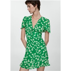 Vestido estampado corto
