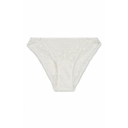 Braga clásica encaje blanco lurex