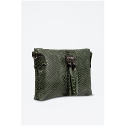 Bandolera de piel Savina Verde