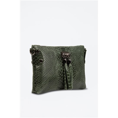 Bandolera de piel Savina Verde