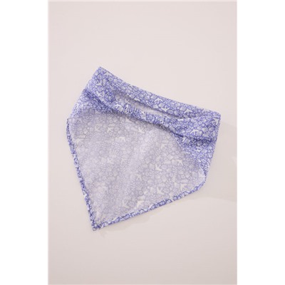 Bandana pelo estampado azul