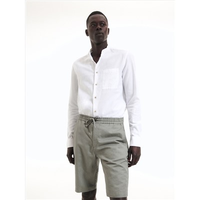 Chino-Shorts mit hohem Leinenanteil