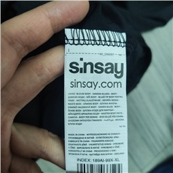 Женское Боди с круглым вырезом и длинным рукавом Sinsa*y