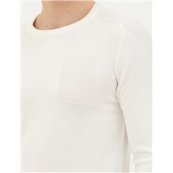 Ekru Slim Fit Kazak
