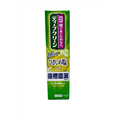 KAO DEEP CLEAN Зубная паста для профилактики кариеса и гингивита, со вкусом мяты и зеленого чая 100 гр