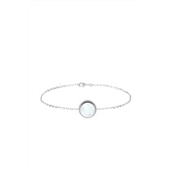 Pulsera Plata y nácar