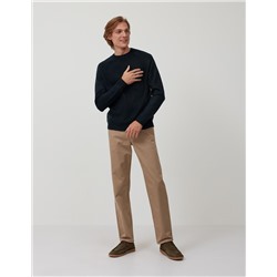 Pantalón de Sarga Regular Fit, Hombre, Beige