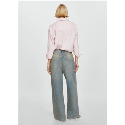 Jeans wideleg loose tiro bajo