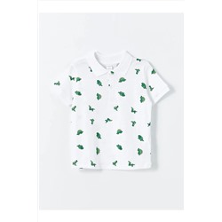 LC Waikiki, LCW baby Polo Yaka Baskılı Erkek Bebek Tişört