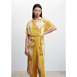 Vestido camisero estampado
