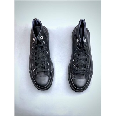 Повседневные кожаные кроссовки Convers*e Chuck 70-х годов в функциональном стиле на молнии с высоким берцем