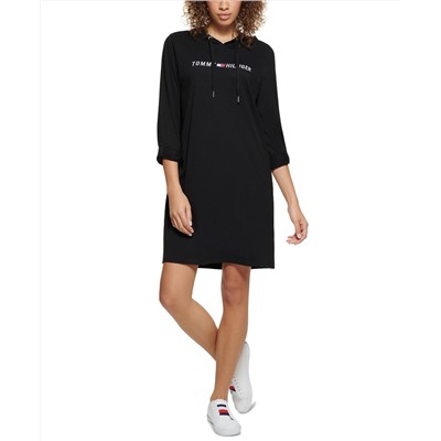 Tommy Hilfiger Sport Logo-Print Hoodie Dress
