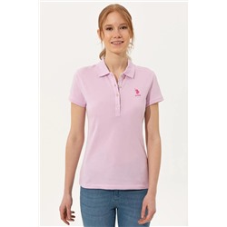 Kadın Manolya Basic Polo Yaka Tişört