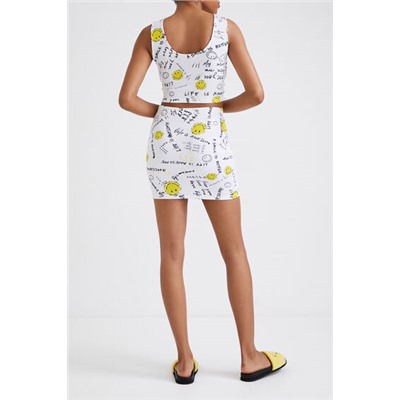 Minifalda slim Smiley®