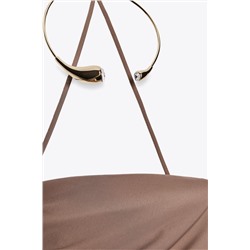 JEWEL COLLAR MIDI DRESS