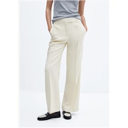 Pantalón wideleg tiro bajo