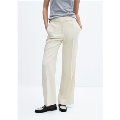 Pantalón wideleg tiro bajo
