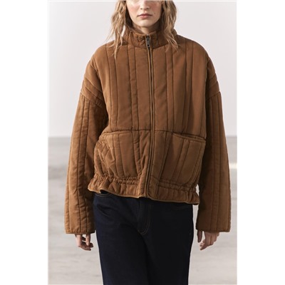 ZW COLLECTION FADED-EFFECT PUFFER JACKET