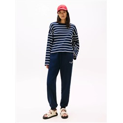 Relaxed Fit Long-Sleeve Stripe T-Shirt