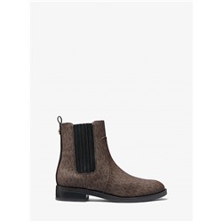 Michael Kors Outlet Ella Signature Logo Chelsea Boot