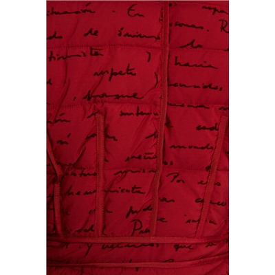 Chaqueta corta slim escrita