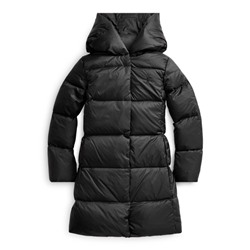 Girls 7-16 Quilted Down Long Coat