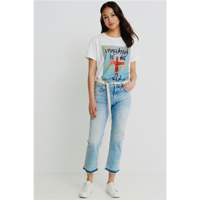 Pantalón vaquero slim tobillero