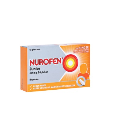 Nurofen Junior Zäpfchen 60 mg Ibuprofen - 10 St.