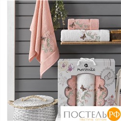 10170 Комп. Пол. MERZUKA махр. в короб. (50*90/2)(70*140/1) 3 шт. PAPILLON персиковый