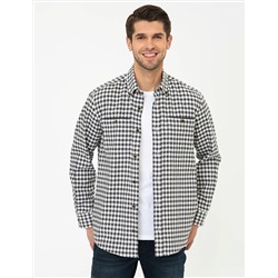Gri Comfort Fit Uzun Kollu Gömlek