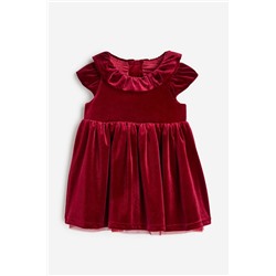 Samtkleid mit Kragen