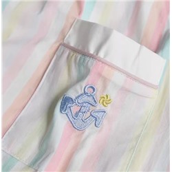 Платье в полоску из чистого хлопка без рукавов. Экспорт