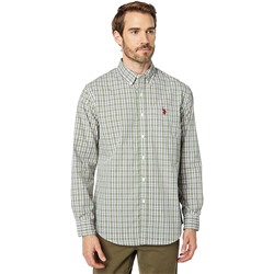 U.S. POLO ASSN. Long Sleeve CVC Yarn-Dye Plaid Woven Shirt
