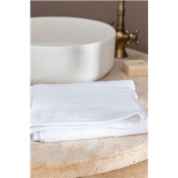 Martha Yüz Havlusu (TENCEL™) - Beyaz - 50x80 cm