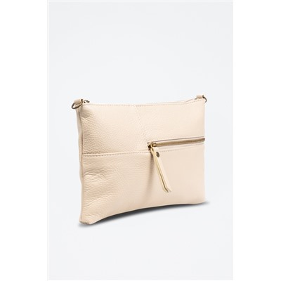 Bandolera de piel Arreone - Blanco