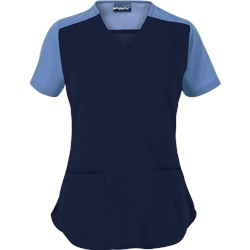 Butter-Soft Scrubs by UA™ Women's Color Block V-Neck Top
