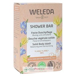 Weleda Shower Bar - Douche Végétale Solide - Ylang Ylang & Iris Bio 75g