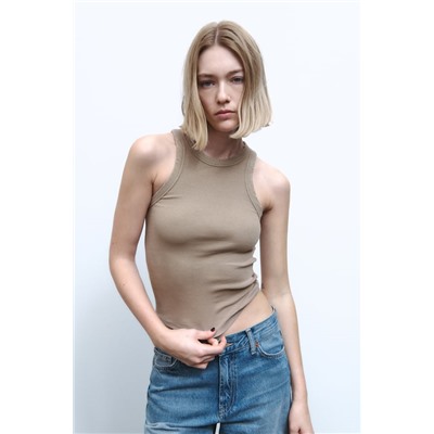 RIBBED FADED TOP