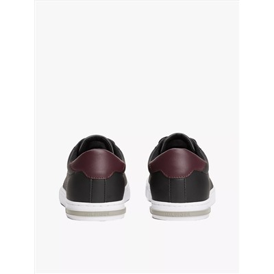Low Cut Logo Leather Mix Sneaker