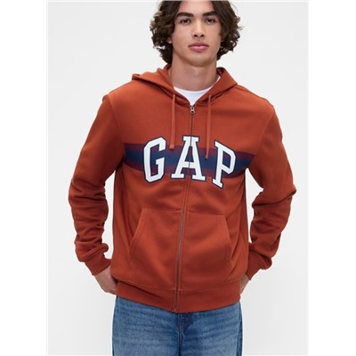 Relaxed Gap Logo Zip Hoodie