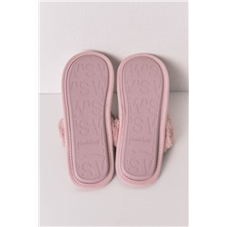 Zapatillas casa pelo sintético rosa
