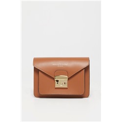 Bandolera de piel Vic Camel