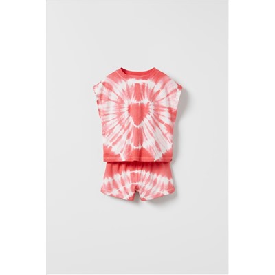 CONJUNTO CAMISETA Y BERMUDA TIE DYE