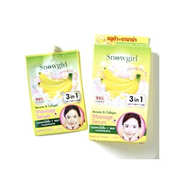 Массажный крем-серум с бананом и коллагеном Snowgirl 12 гр/Snowgirl Banana & Collagen Massage Serum 12 gr
