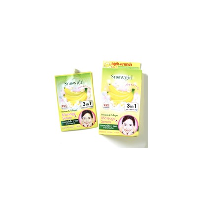 Массажный крем-серум с бананом и коллагеном Snowgirl 12 гр/Snowgirl Banana & Collagen Massage Serum 12 gr