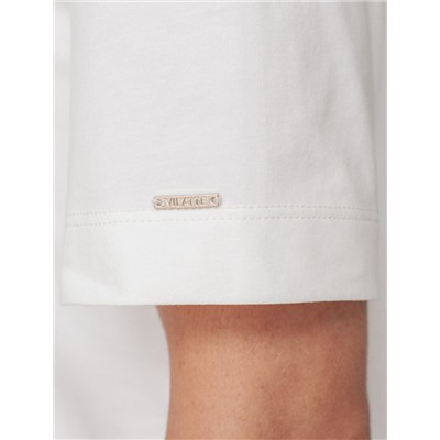 Футболка свободная из премиального хлопка с эластаном